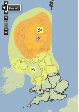 Storm Henry takes hold.