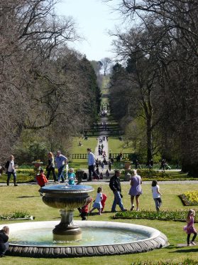 Easter egg hunt at Haddo House