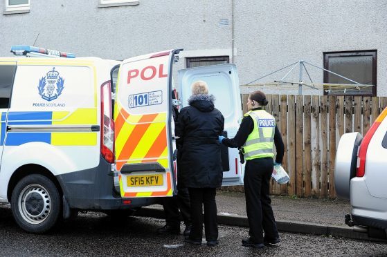 Police carried out drug raids in Elgin and Buckie