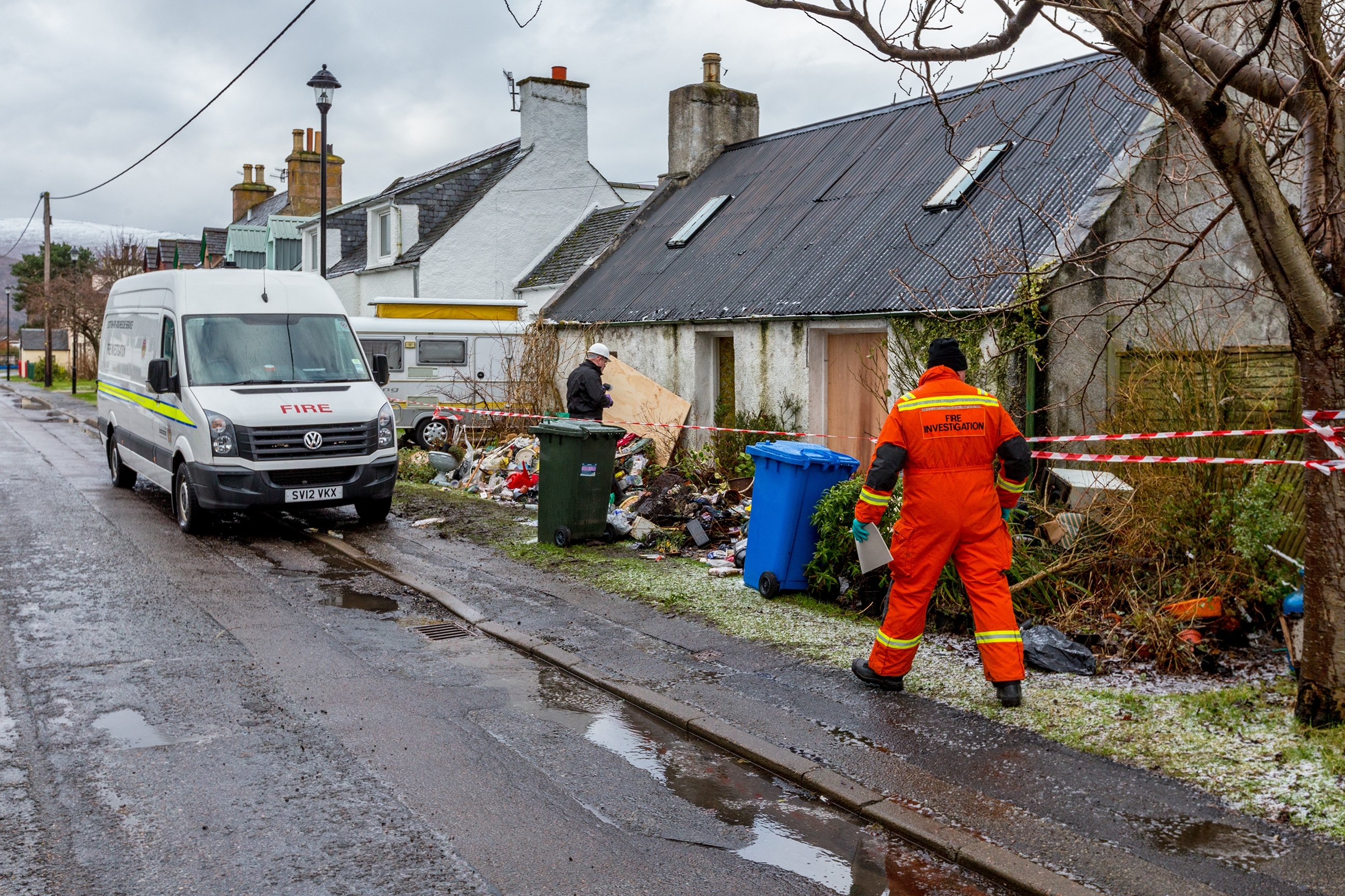 This is the scene of the Fatal Fire in Ullapool