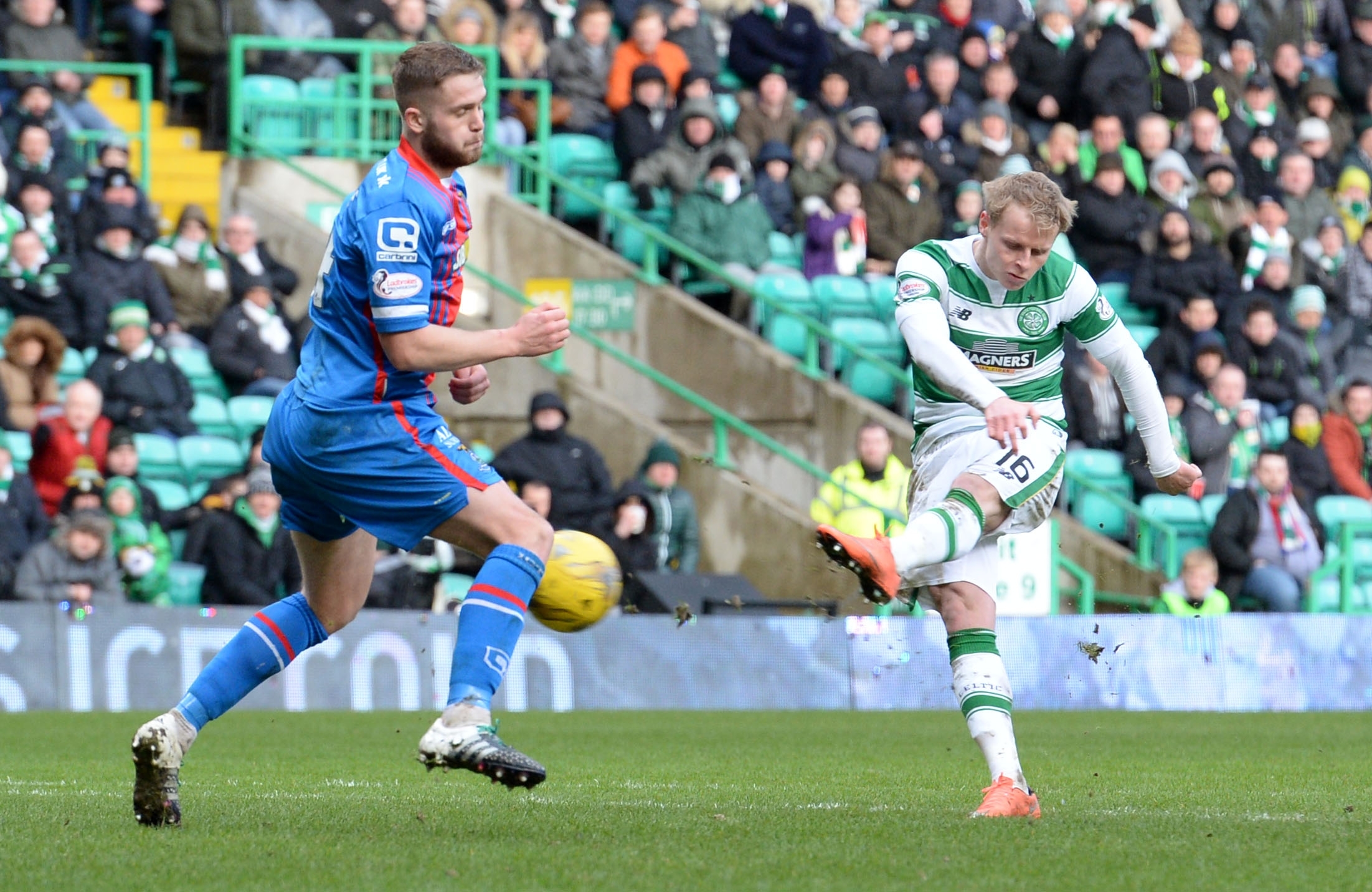 Gary Mackay-Steven opens the scoring for Celtic