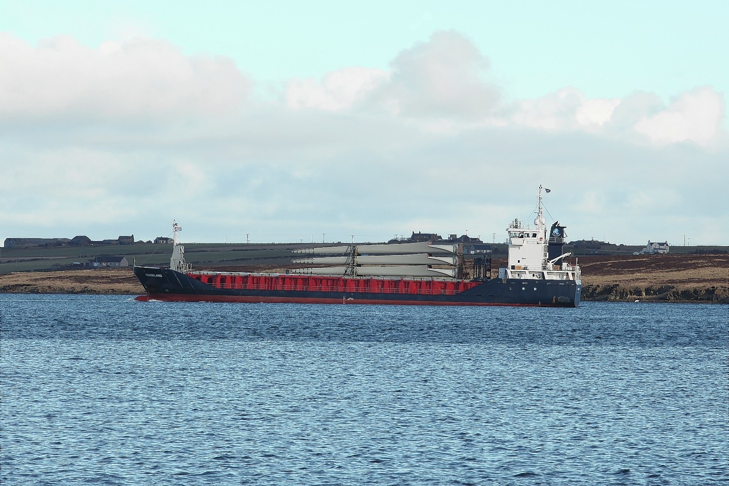 The Orkney Islands Tug MV Einar towing the stricken Netherlands registrated  MV Schokland
