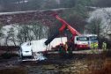 The lorry which crasheed near Oban
