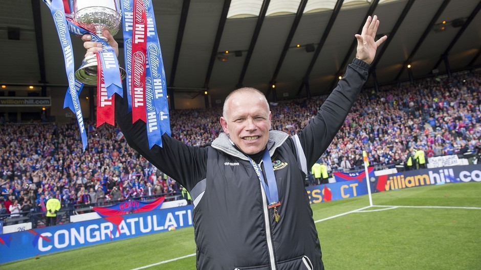 John Hughes guided Caley Thistle to the Scottish Cup trophy last season. 