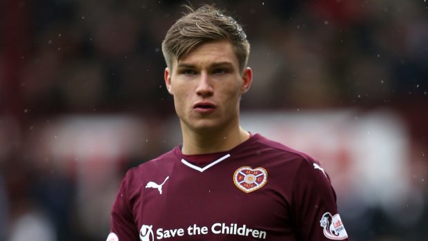 Hearts striker Gavin Reilly