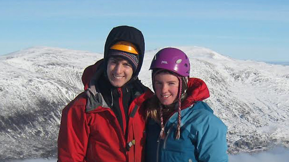 Missing climbers Tim Newton and Rachel Slater