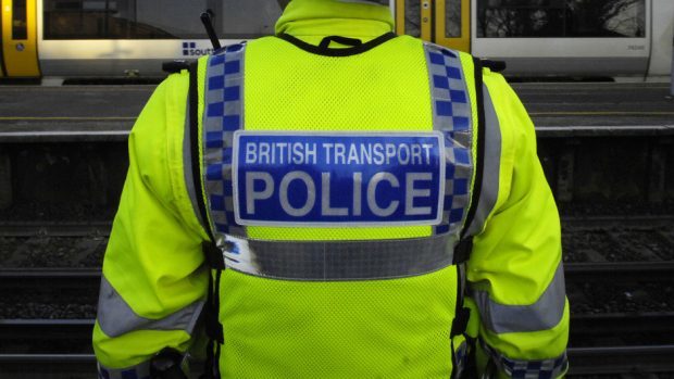 British Transport Police officers