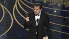 Leonardo DiCaprio wins best actor for The Revenant at the Oscars (Invision/AP)