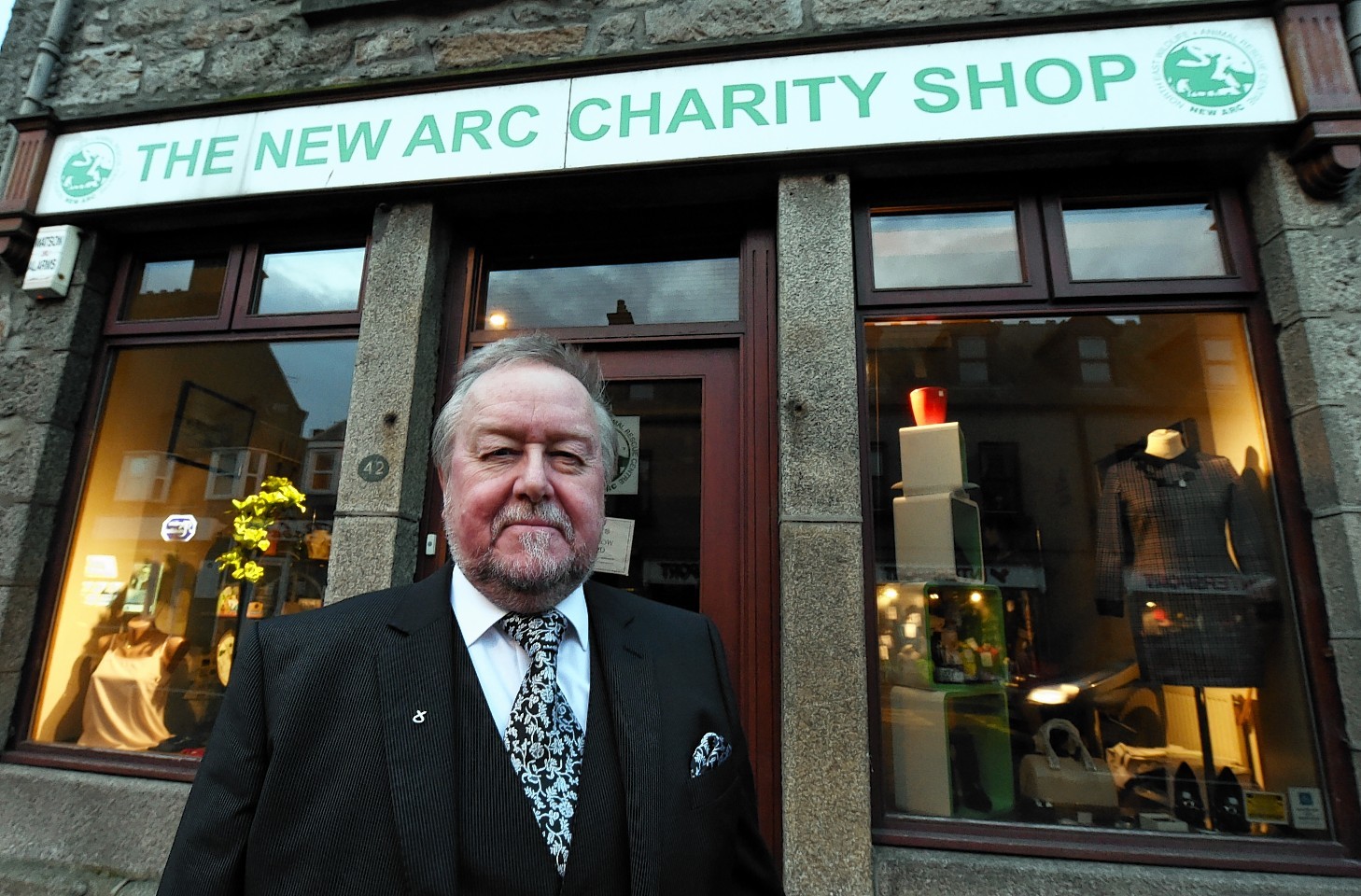 Local councillor Rob Merson outside the New Arc Charity Shop yesterday