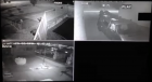The moment of the big flash caught on CCTV