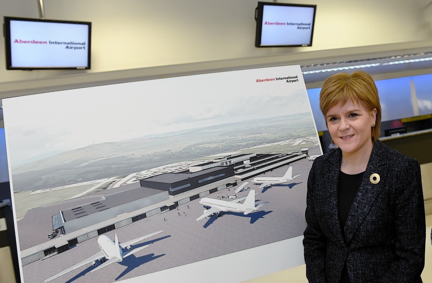 First Minister Nicola Sturgeon unveiling the plans