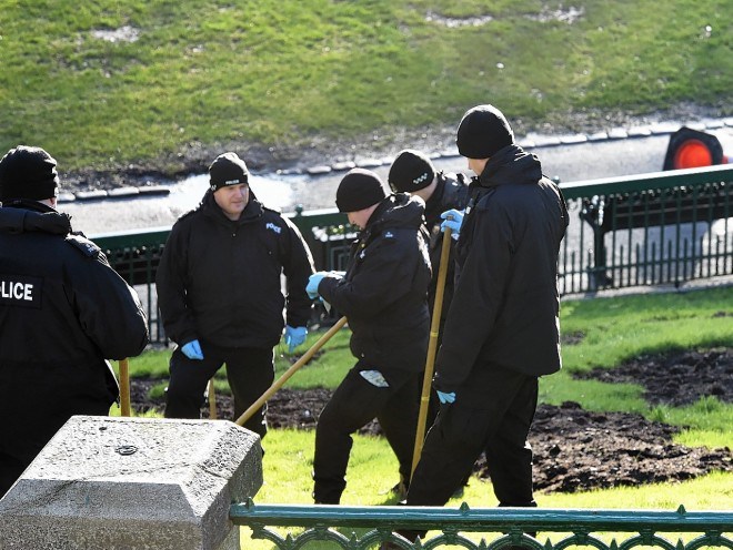 Forensic teams carried out investigations last week