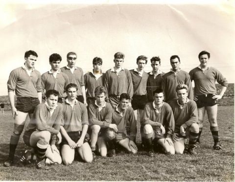 Richard Casher of Stonehaven, pictured in the front row, third from the right