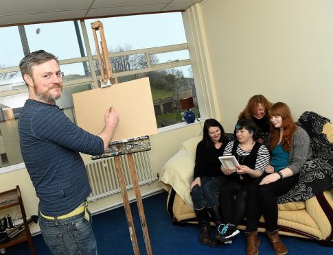 Some of the artists and directors: Matthew Wells, Nicola Kendrick, Liz Egan, Charis Edward Wells and Rachael Horsburgh. Picture by Gordon Lennox