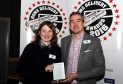 Press and Journal Most Dedicated delivery agent City and Shire winner Kyle Jessiman of Newtonhill with Press and Journal Editor Damian Bates at last year's event.