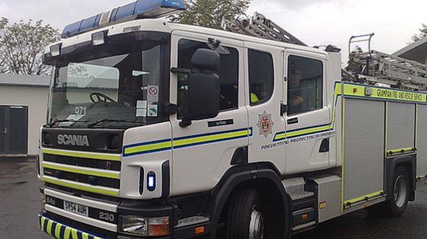 A hose reel jet and breathing apparatus were used.