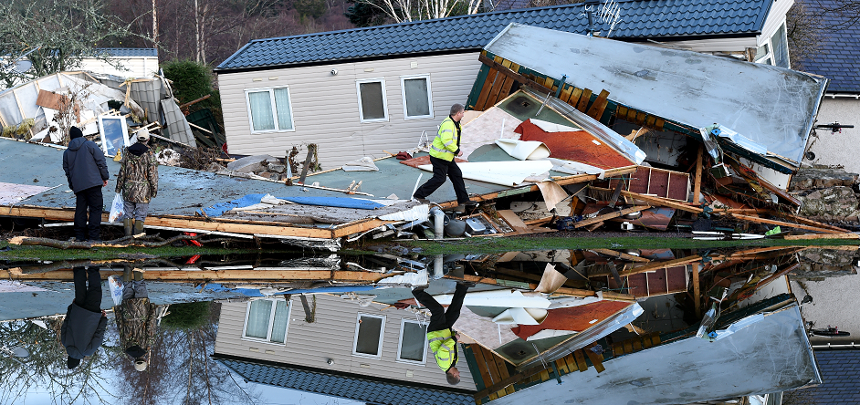 Dozens of homes were severely damaged by the floodwaters