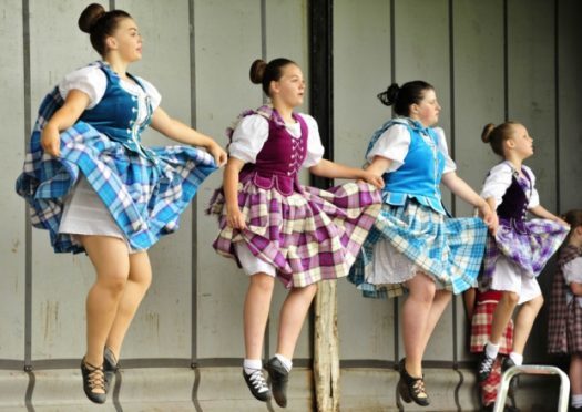 The Lindsay School of Dancing entertaining the crowds at the 2014 Laurencekirk Gala