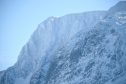The north face of Ben Nevis in winter conditions