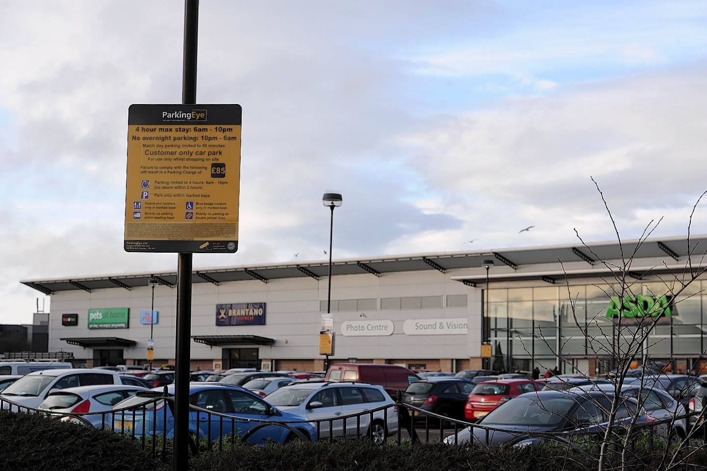 The crash occurred at the Asda near Aberdeen Beach