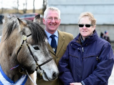 John Reid and Cilla Crockett. with the reserve champion.