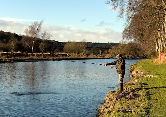 Ralph Green makes the first cast of the season (Picture: Kami Thomson)