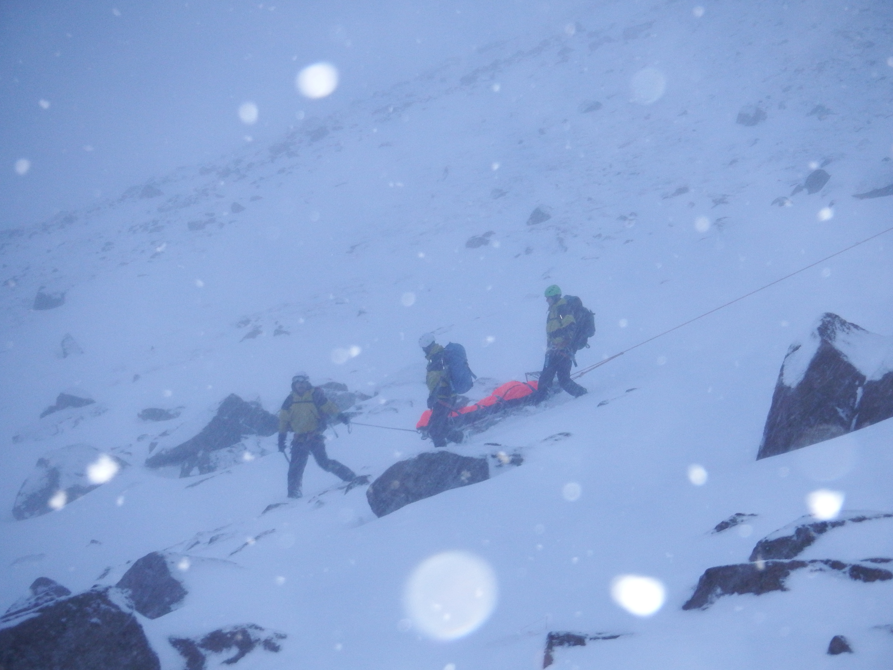 Cairngorms Mountain Rescue team in action