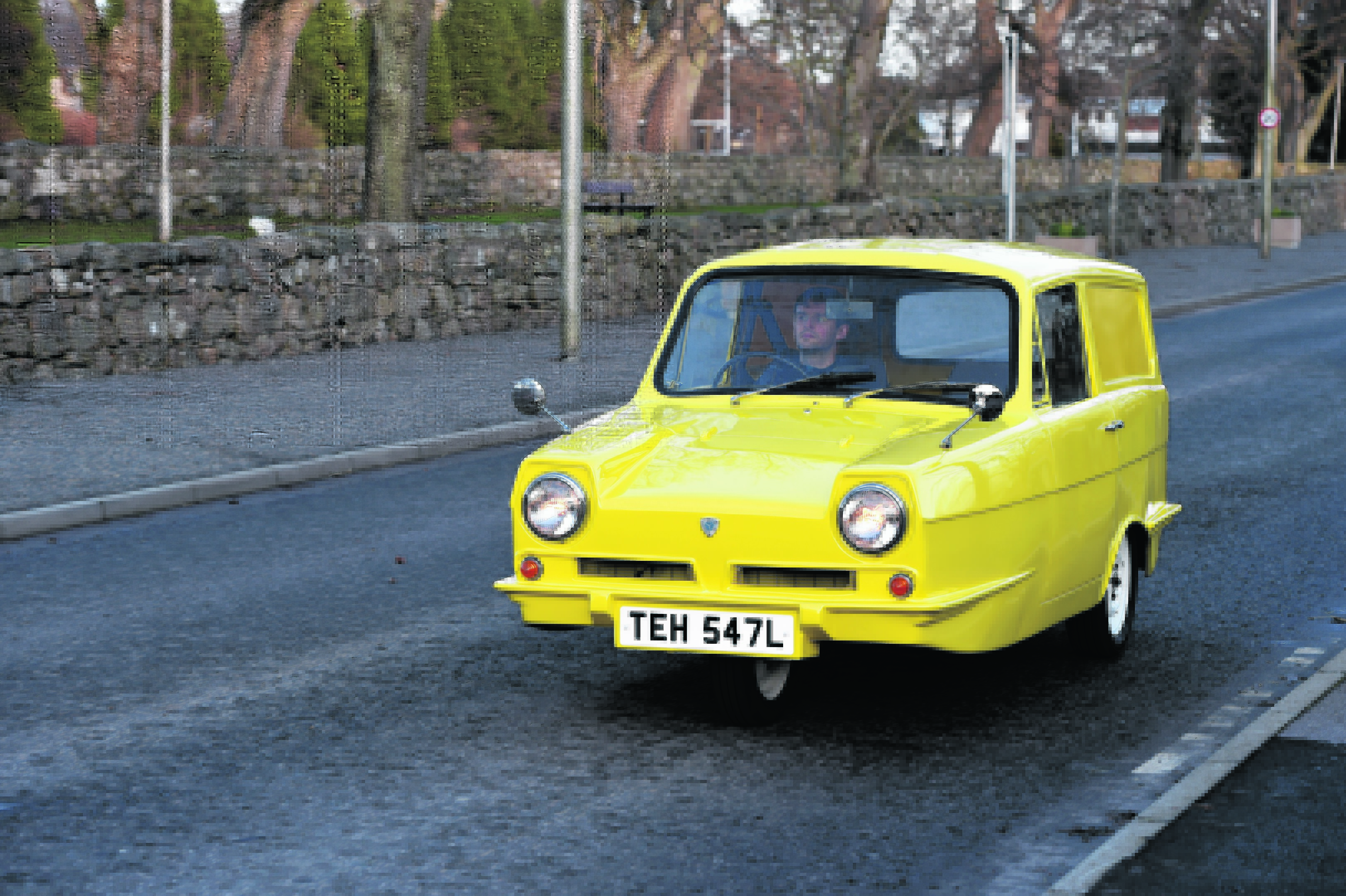 Your Car - Nikki Forde with his 1973 Reliant Supervan. Picture by KENNY ELRICK 01/02/2016