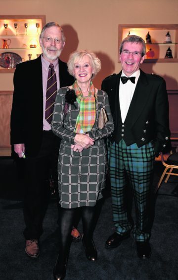 Andrew Wright with Doreen and Howard Hughes