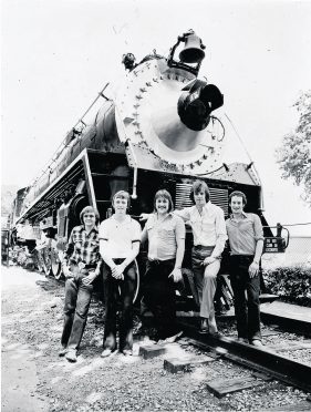 Colorado in 1982, from left: Davy Duff, Sandy Mackay, Dado Duncan, Geordie Jack and Gordon Davidson