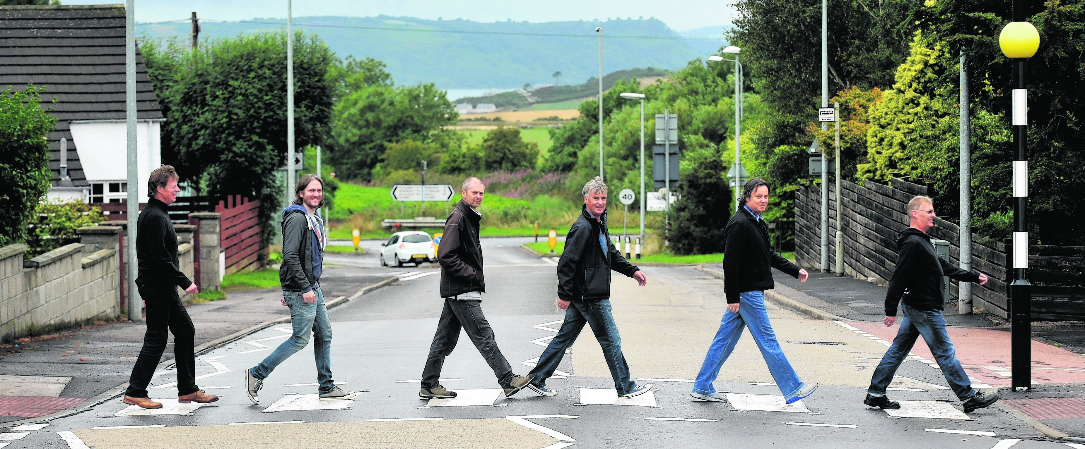 Runrig posed for this P&J photo in Balloch in the build up to their 40th anniversary gig on the Black Isle