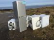 The kitchen appliances left dumped at Broadsea. Picture by Robert Mcginlay.