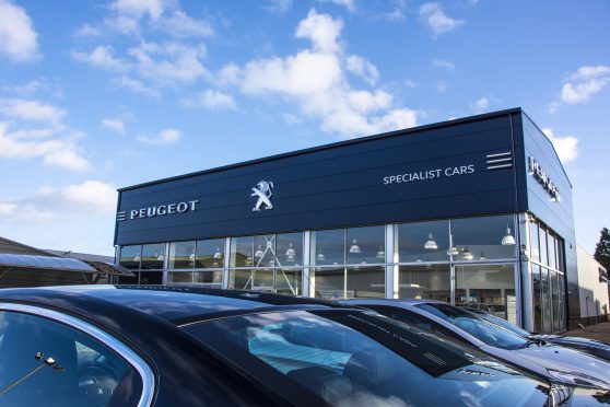 John Clark Motor Group’s new £180,000 Peugeot dealership in Aberdeen