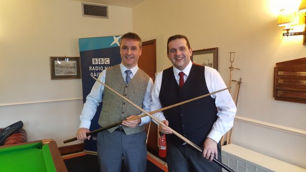Angus MacNeil MP took part in a Snookerthon for Sport Relief