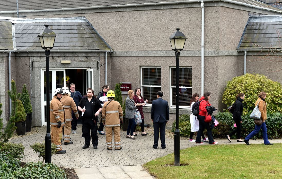 Fire & Rescue Sevrice attend at Mercure Aberdeen Ardoe House Hotel