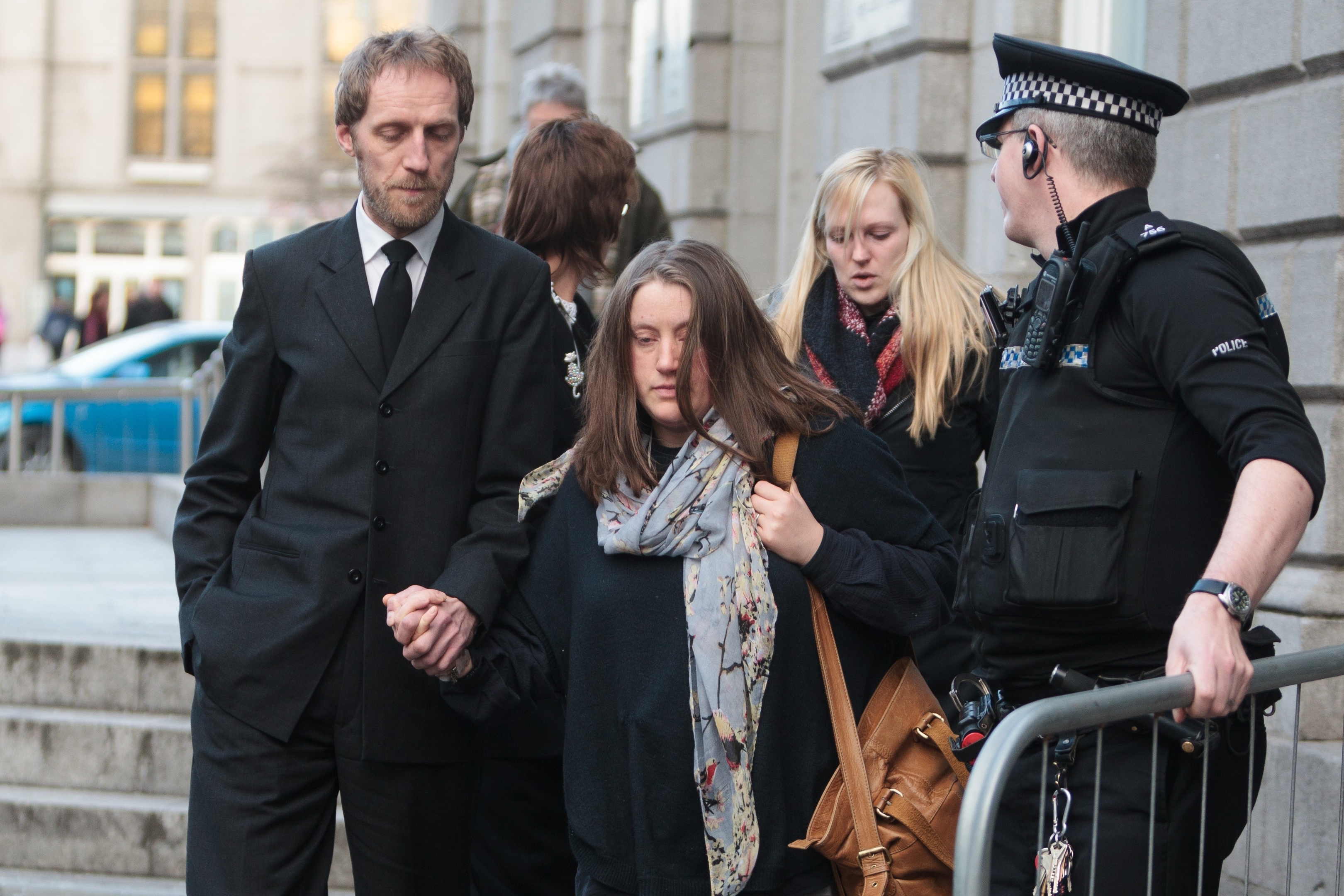  Bailey Gwynne's parents Kate Gwynne and John Henderson leaving court 