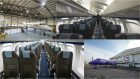 Loganair plane before and after