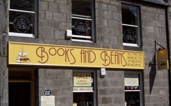 Books and beans, in Aberdeen city centre