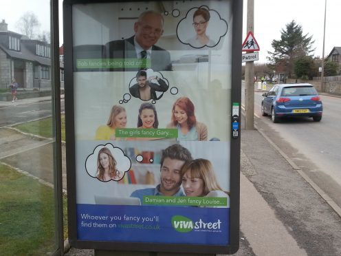 The latest bus shelter image to be removed