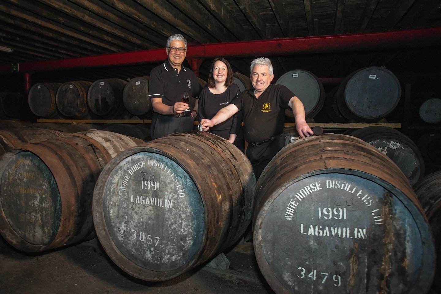 Diageo Chief Executive, Ivan Menezes and David Cutter, President of Global Supply & Procurement visit Islay to mark the 200th Anniversary of Lagavulin Distillery.