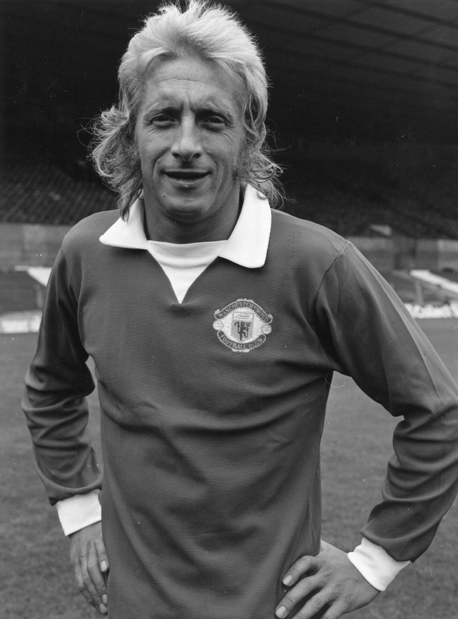 Manchester United footballer Denis Law.  Original Publication: People Disc - HF0715   (Photo by Keystone/Getty Images)