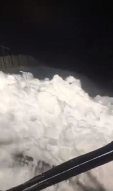 Piles of snow at Glenshee Ski Centre last night. Credit: Glenshee Ski Centre/Calum Patterson.
