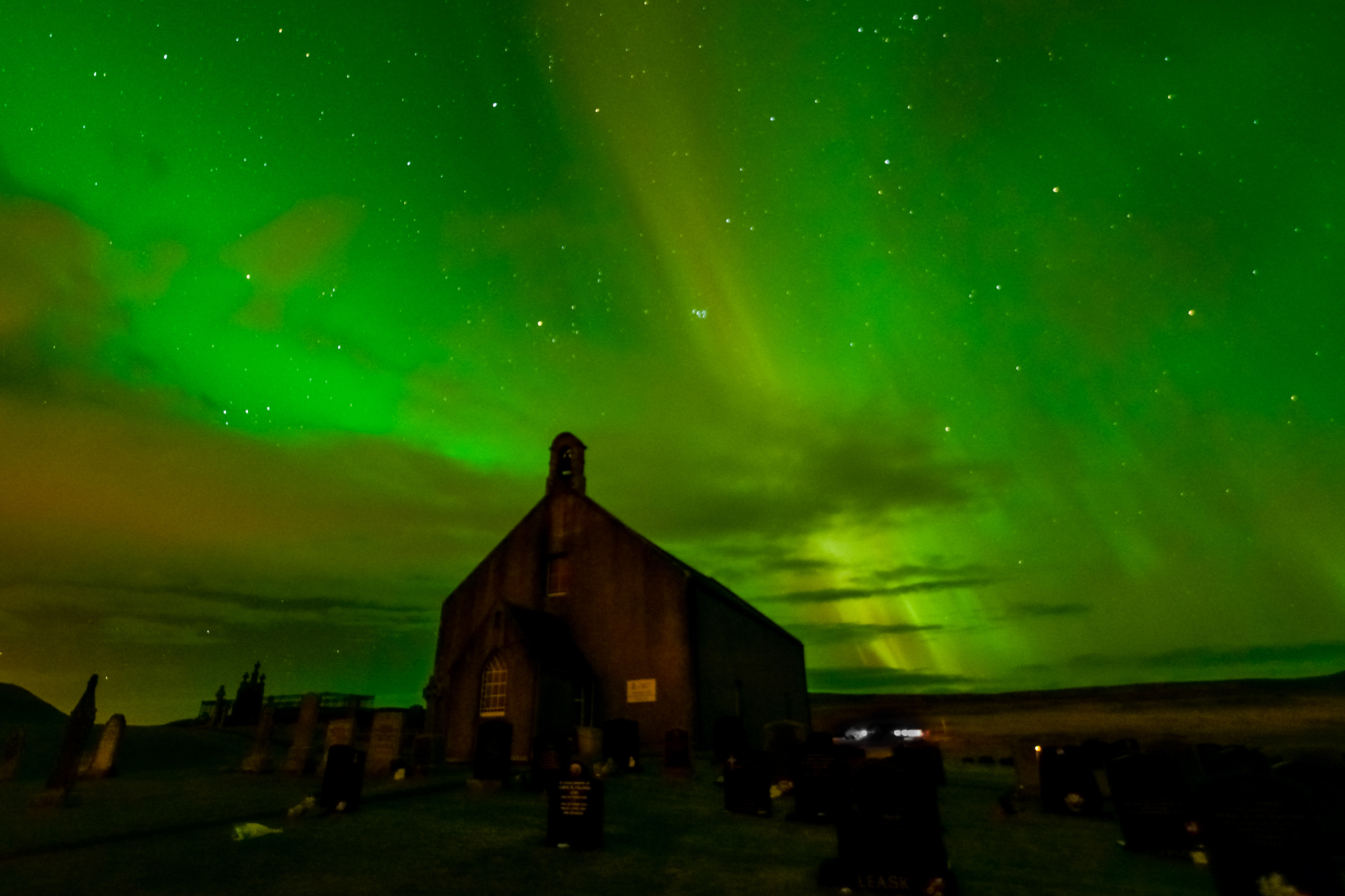 Kevin Serginson over Orkney