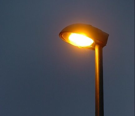Street lights are being replaced with LED lamps