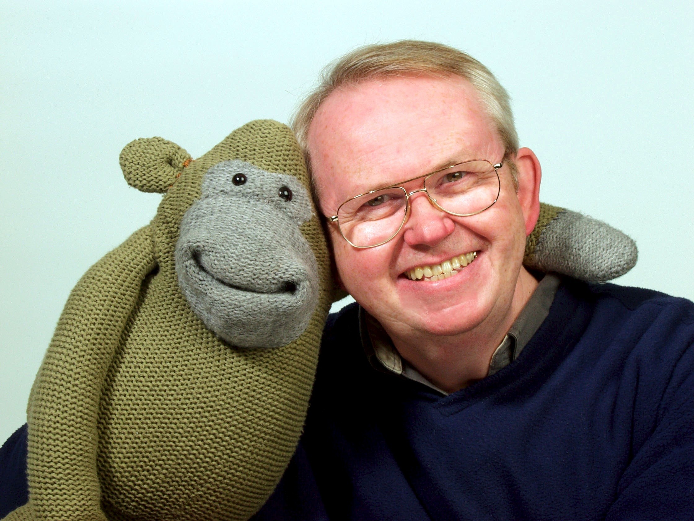 Nigel Plaskitt with Monkey