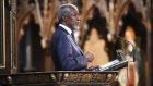 Former secretary general of the United Nations Kofi Annan, delivering the principal reflection during the Commonwealth Service