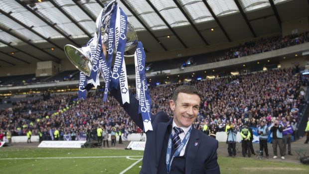Jim McIntyre led Ross County to the League Cup.