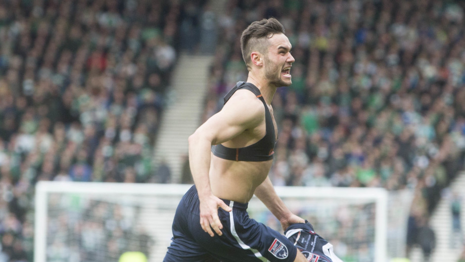 Alex Schalk netted a dramatic late winner for Ross County in the Scottish League Cup final