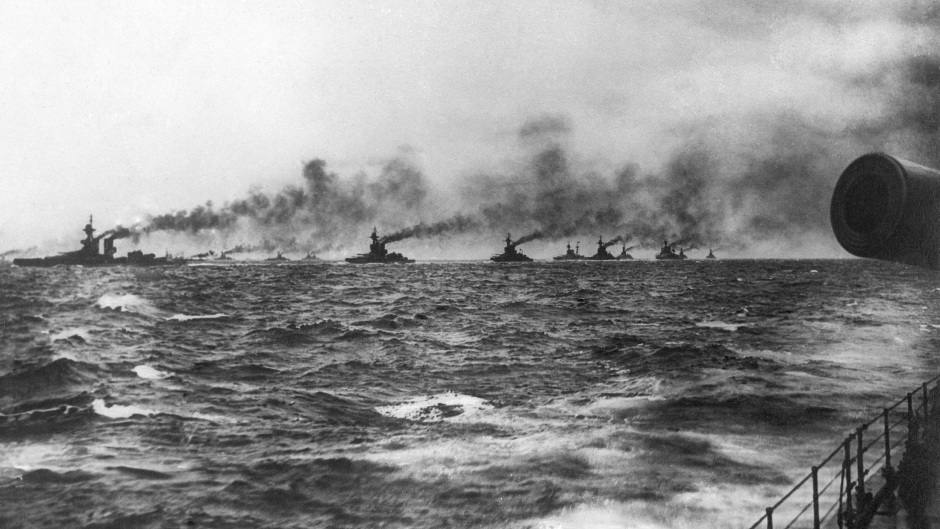 Battleships in the North Sea, as the anniversary of the Battle of Jutland in the First World War is to be marked with a major display (National Museum Of The Royal Navy/PA)