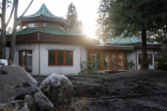 The Japanese-style pagoda at Moray Park in Grantown. Picture by Andrew Smith